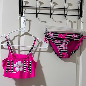 Justice girls two piece swim suit